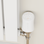 electriQ Smart Modern LCD TRV Thermostatic Radiator Valves Tuya Zigbee Version White