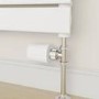 electriQ Smart Modern LCD TRV Thermostatic Radiator Valves Tuya Zigbee Version White