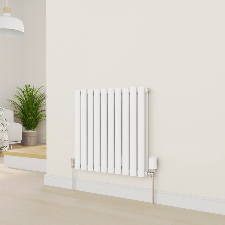 electriQ Smart Modern LCD TRV Thermostatic Radiator Valves Tuya Zigbee Version White