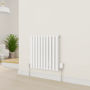 electriQ Smart Modern LCD TRV Thermostatic Radiator Valves Tuya Zigbee Version White
