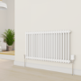 electriQ Smart Modern LCD TRV Thermostatic Radiator Valves Tuya Zigbee Version White