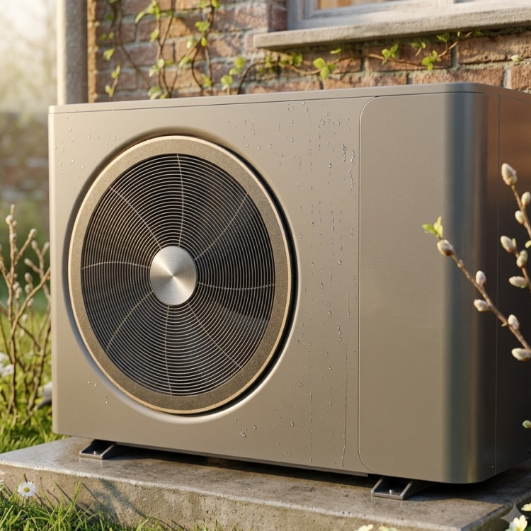 SUPERHEAT MCS Certified 12kW R32 Inverter Air Source Smart Heat Pump &ndash; Max Water Temp 60C