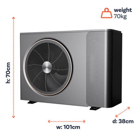 Buy SUPERHEAT MCS Certified 7kW R32 Inverter Air Source Smart