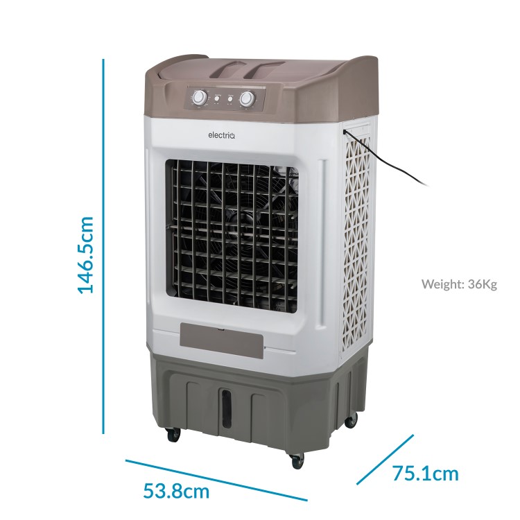 Refurbished electriQ Storm80E 80L Evaporative Air Cooler for areas up to 90 sqm