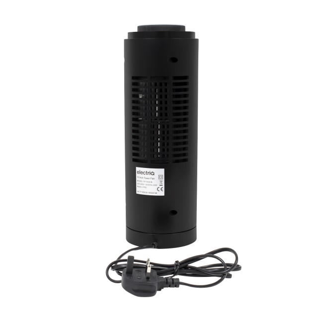 Buy electriQ 13 Inch Quiet Oscillating Tower Fan - Black from Aircon Direct