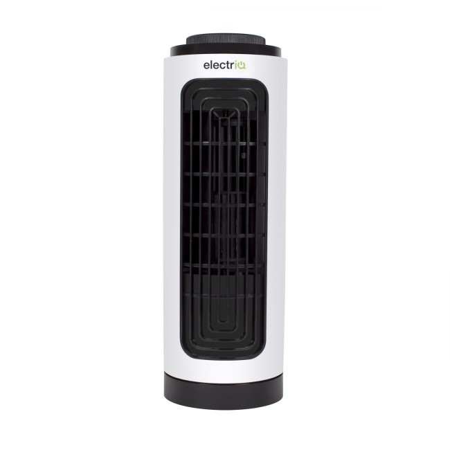 GRADE A1 - electriQ Slim Tower Fan with Oscillation and 3 speed settings - White