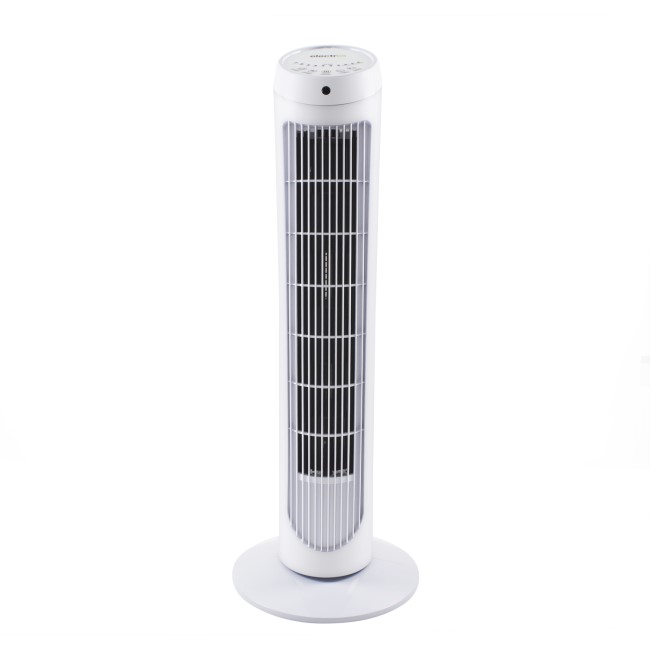 Refurbished electriQ 29 Inch Tower Fan with Remote Control 3 Speed Settings Timer & Oscillation Functions
