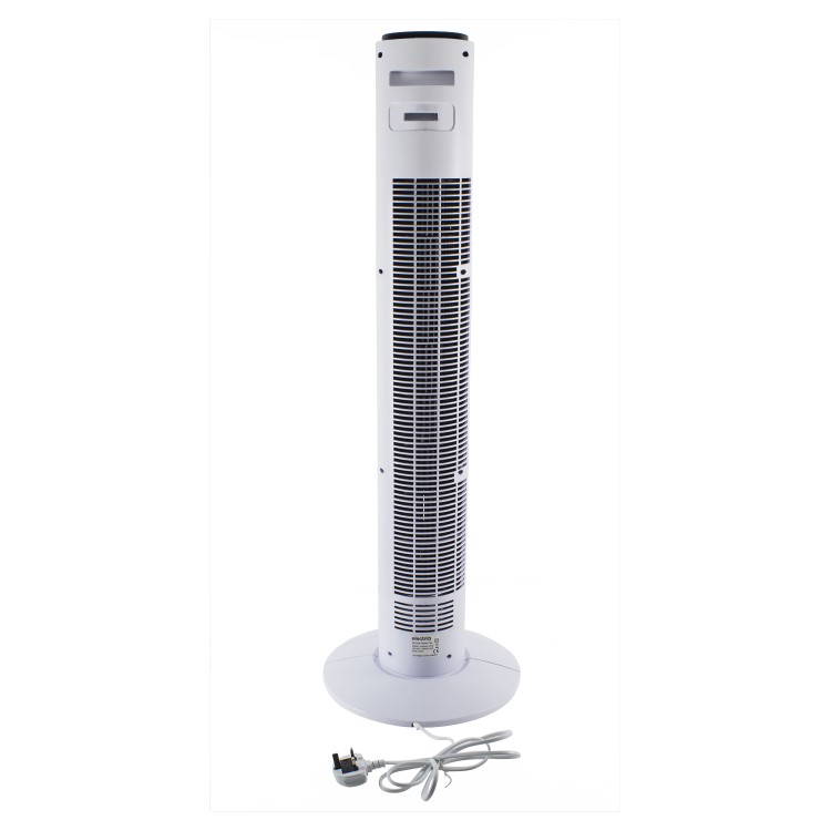Refurbished electriQ 38 Inch Oscillating Tower Fan - White