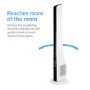 GRADE A2 - electriQ 44 Inch Tower Fan with Remote Control 3 Speed Settings Timer & Oscillation Functions