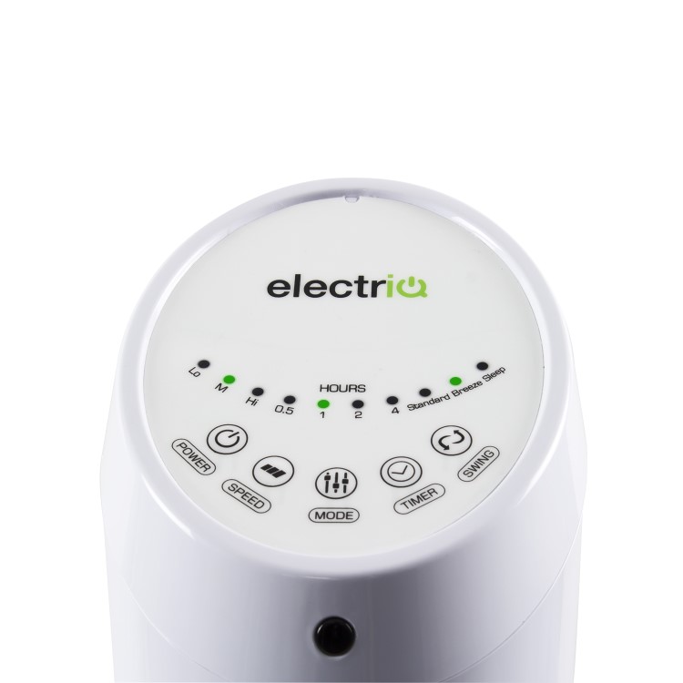 Refurbished electriQ 29 Inch Oscillating Tower Fan - White