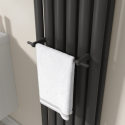 TRB32 Black Designer Towel Holder for Steel & Electric Radiators - 320mm