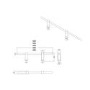 Black Designer Towel Holder for Steel & Electric Radiators - 620mm
