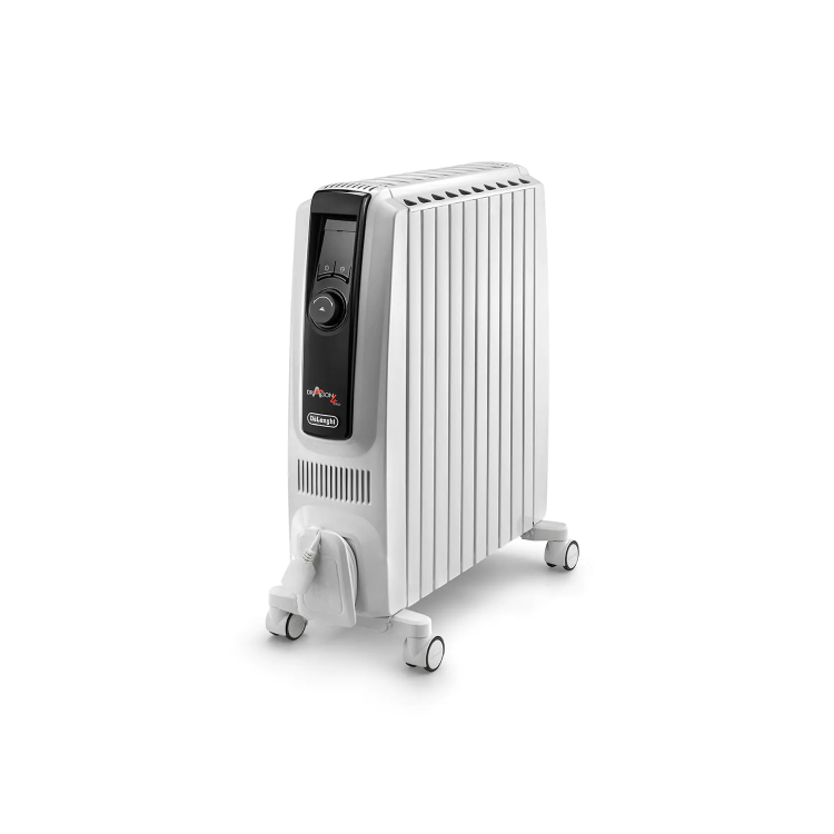 GRADE A2 - DeLonghi Dragon 4 2.5 kW Oil Filled Radiator 10 Fin with Digital Display and Increased Radiant Surface - 10 years warranty