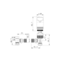 Elego Chrome Modern TRV Angled Thermostatic Radiator Valves With Lockshield