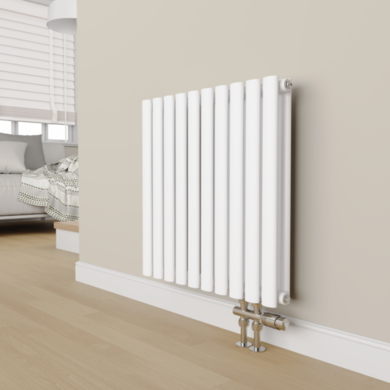 Elego Chrome Modern TRV H Block Thermostatic Radiator Valves 