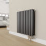 Elego Chrome Modern TRV H Block Thermostatic Radiator Valves 