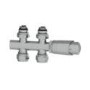 Elego Chrome Modern TRV H Block Thermostatic Radiator Valves 