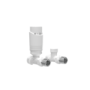 Elego White Modern TRV Straight Thermostatic Radiator Valves With Lockshield