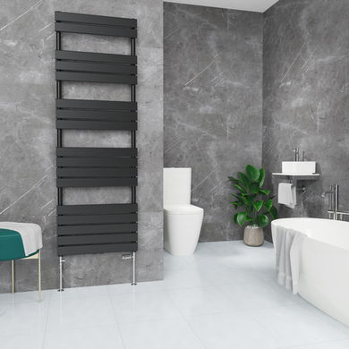 Elego Chrome Modern TRV Straight Thermostatic Radiator Valves With Lockshield