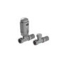 Elego Chrome Modern TRV Straight Thermostatic Radiator Valves With Lockshield