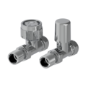 Elego Chrome Modern TRV Base Straight  with Lockshield