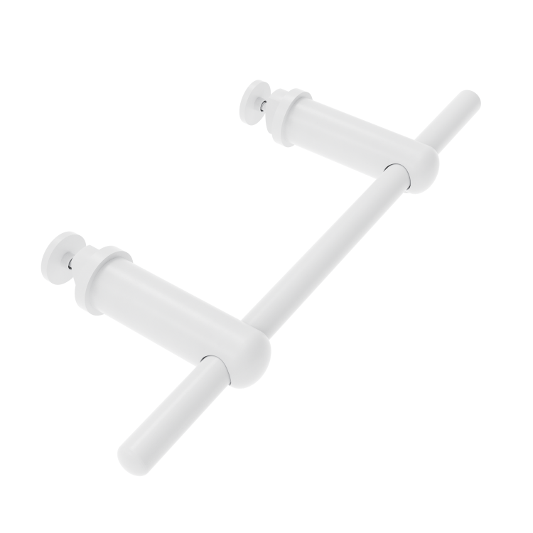 White Designer Towel Holder for Steel & Electric Radiators - 230mm