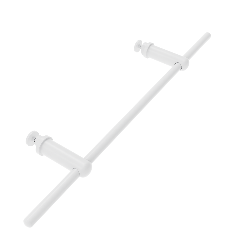 White Designer Towel Holder for Steel & Electric Radiators - 420mm