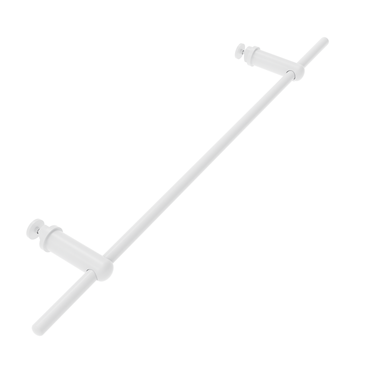 White Designer Towel Holder for Steel & Electric Radiators - 520mm