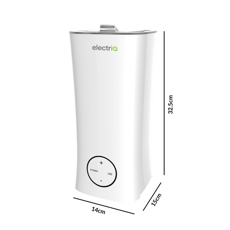 electriQ 2L Cool Mist Humidifier and Light Up Aroma Diffuser