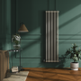 Reggio Linen Vertical Double Column Traditional Radiator 1800x470mm 4399 BTU - Cast Iron Style