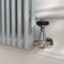 Reggio Salt & Pepper Vertical Double Column Traditional Radiator 1800x470mm 4399 BTU - Cast Iron Style