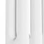 Reggio White Vertical Double Column Traditional Radiator 1800x470mm 4399 BTU - Cast Iron Style