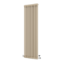 Reggio Beige grey Vertical Double Column Traditional Radiator 1800x560mm 5279 BTU - Cast Iron Style