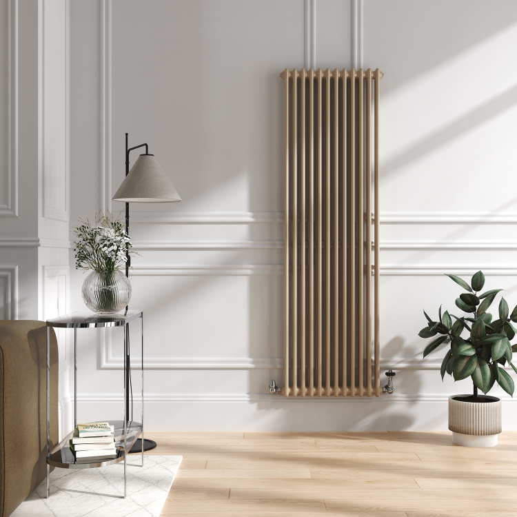 Reggio Cleopatra Vertical Double Column Traditional Radiator 1800x560mm 5279 BTU - Cast Iron Style