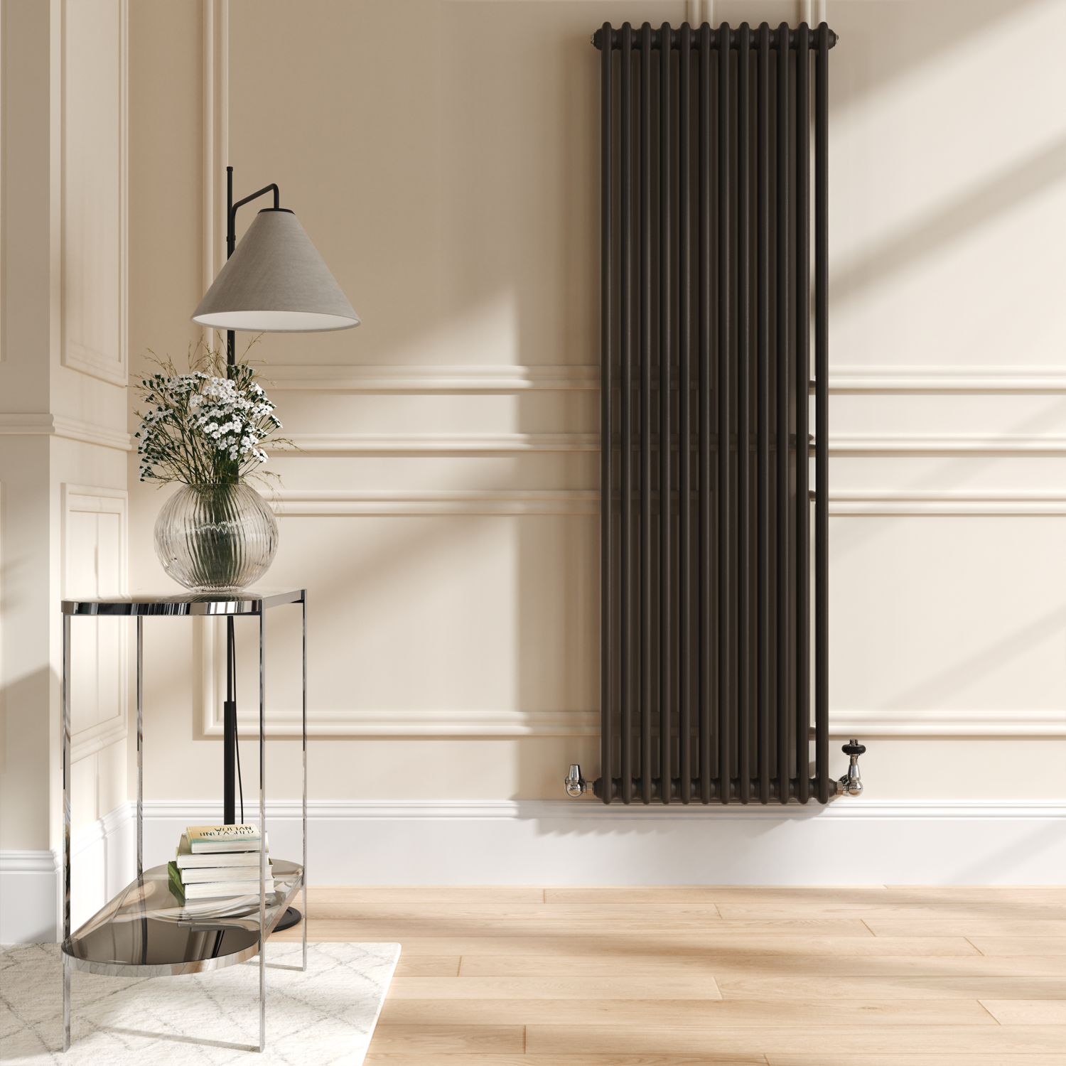 Buy Reggio Russet Vertical Double Column Traditional Radiator ...