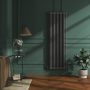 Reggio Smoked Stone Vertical Double Column Traditional Radiator 1800x560mm 5279 BTU - Cast Iron Style