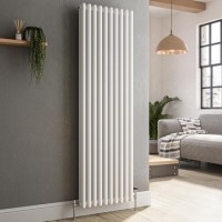 Reggio White Vertical Triple Column Traditional Radiator 1500x470mm 4688 BTU - Cast Iron Style Reggio White Vertical Triple Column Traditional Radiator 1500x470mm 4688 BTU - Cast Iron Style