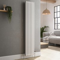 Reggio White Vertical Triple Column Traditional Radiator 1500x290mm 2813 BTU - Cast Iron Style Reggio White Vertical Triple Column Traditional Radiator 1500x290mm 2813 BTU - Cast Iron Style