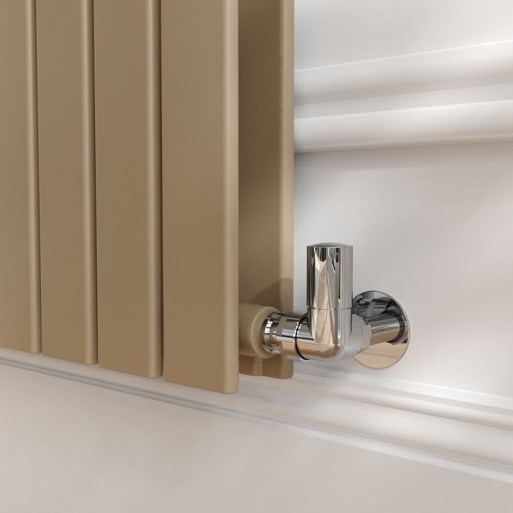 Riace Beige grey Vertical Flat Designer Radiator 1800x680mm Double Panel 6947 BTU