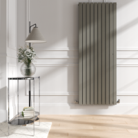 Riace Smoked Stone Vertical Flat Designer Radiator 1800x680mm Double Panel 6947 BTU