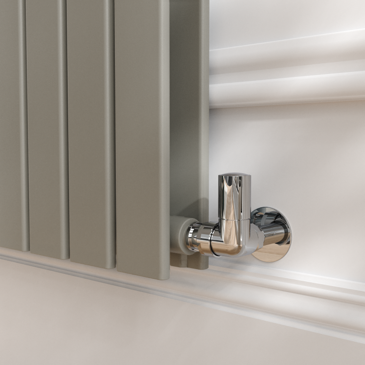 Riace Smoked Stone Vertical Flat Designer Radiator 1800x680mm Double Panel 6947 BTU