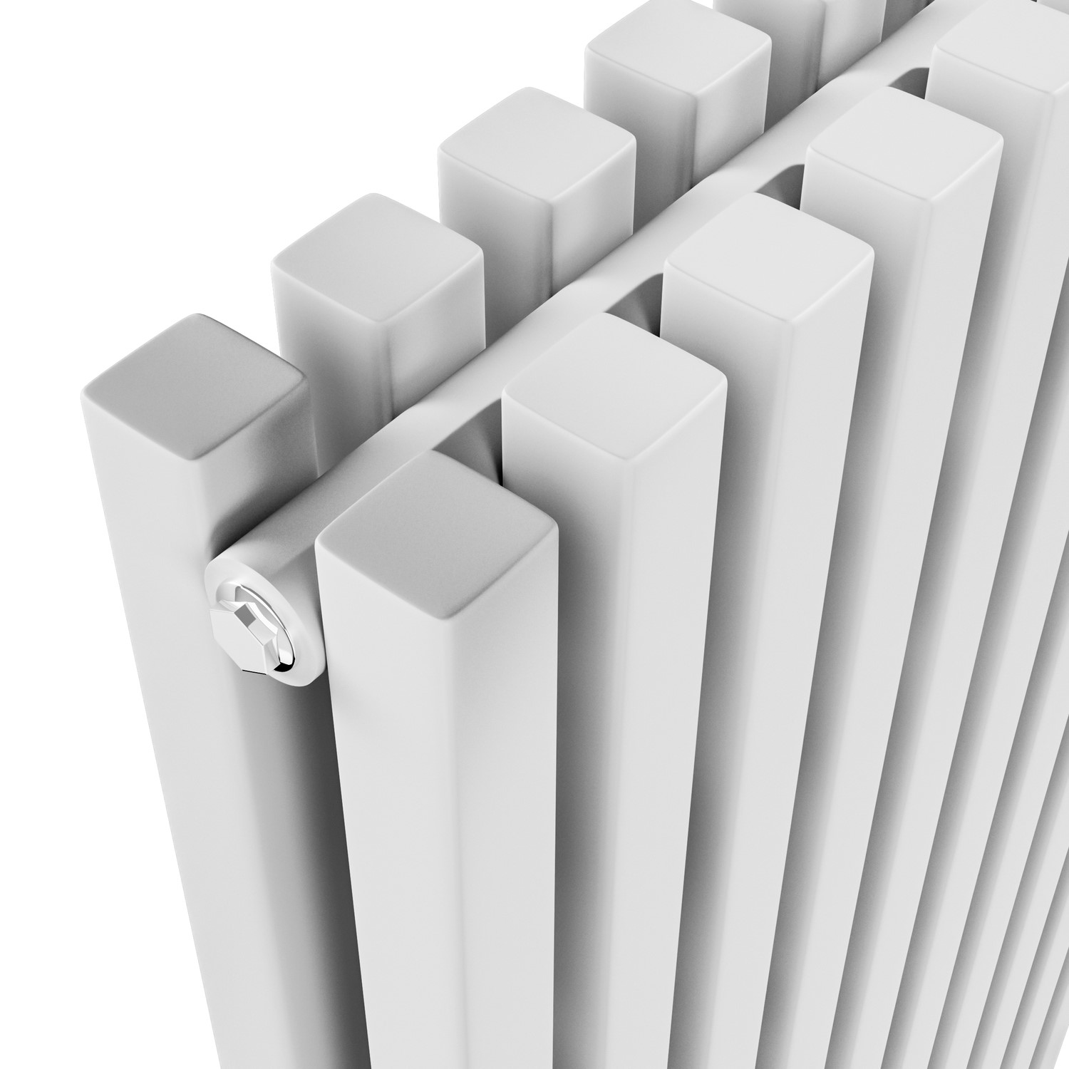 Buy Ravello White Vertical Square Designer Radiator 1800x450mm Double ...