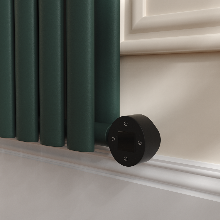 Evergreen Vertical Smart Electric Radiator with Wi-Fi Thermostat - 1.2KW - H1600xW236 - Bathroom Safe