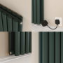 Evergreen Vertical Smart Electric Radiator with Wi-Fi Thermostat - 1.2KW - H1600xW236 - Bathroom Safe