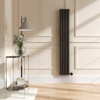 Russet Vertical Smart Electric Radiator with Wi-Fi Thermostat - 1.2KW - H1600xW236 - Bathroom Safe