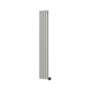 Smoked Stone Vertical Smart Electric Radiator with Wi-Fi Thermostat - 1200W - H1600xW236mm - Bathroom Safe