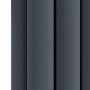 Sorrento Anthracite Vertical Oval Designer Radiator 1600x236mm Double Panel 2234 BTU