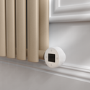 Cleopatra Vertical Smart Electric Radiator with Wi-Fi Thermostat - 1200W - H1600xW354mm - Bathroom Safe