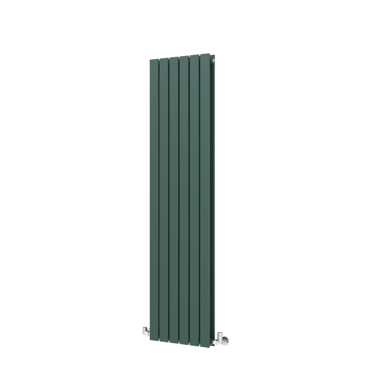 Riace Evergreen Vertical Flat Designer Radiator 1600x408mm Double Panel 3687 BTU