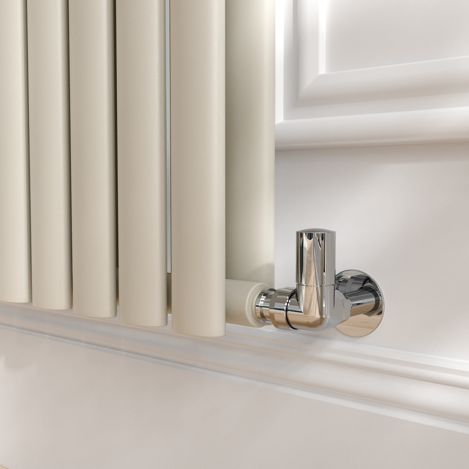 Buy Sorrento Linen Vertical Oval Designer Radiator 1600x354mm Double ...